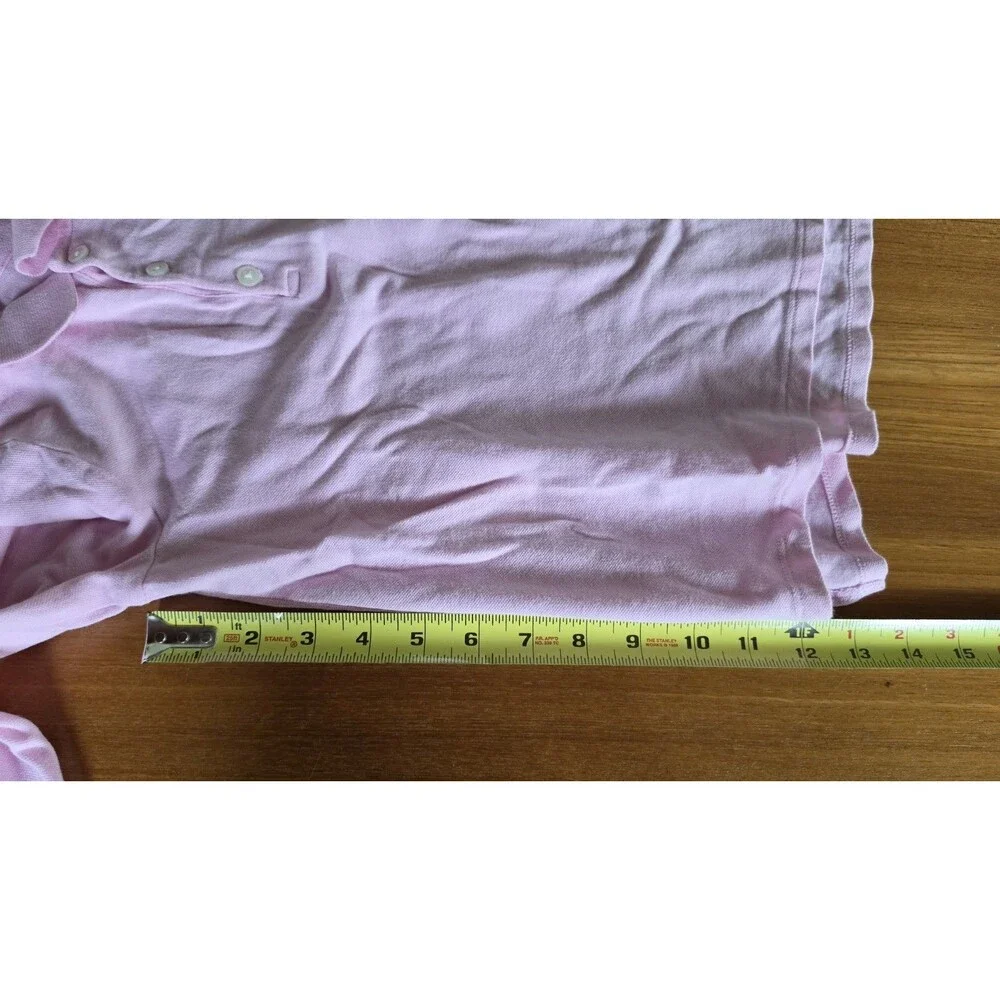 Oshkosh Girl's Pink Long Sleeve Polo Shirt Size 10 READ Description
